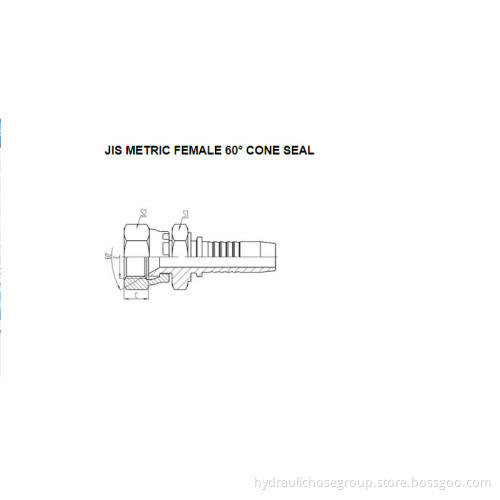 JIS Metric Female 60° Cone Seal 28611